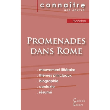 Fiche de lecture Promenades dans Rome (Analyse littéraire de référence et résumé complet) (Paperback)