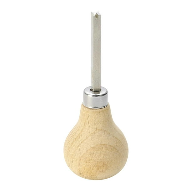 Herramienta para engarzar piedras de joyería, resistente, profesional y versátil, con bisel de púas. Punta con ranura en V grande