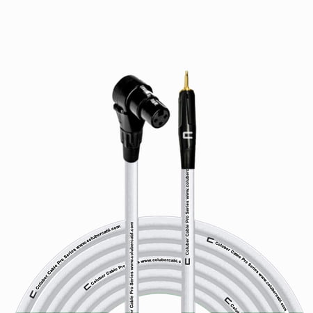 Coluber Cable - Right Angle XLR Female to 3.5 TS Male - Pro 3-Pin Connector