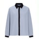 thumbnail image 4 of Tops de Manga Larga de las Mujeres Botón Casual Patchwork Up Turndown Collar Blusa Top de Moda de las Mujeres Tops de Manga Larga, 4 of 6