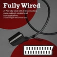 thumbnail image 5 of Shielded Scart Cable, Gold-plated Male To Male, Rgb 21-pin Scart Lead For Av Audio And Video Connector For Tv, Sky, Vcr, Dvd Player, Android Boxes (2m, 5 of 5