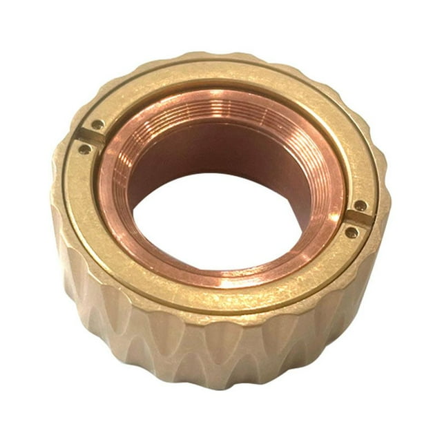 Vogacara Anillo giratorio Ocio Anillos interesantes Juguete relajante duradero Recreación Adultos Mujeres Hombres al aire libre Juguetes Dorado Vogacara FN012094-01B