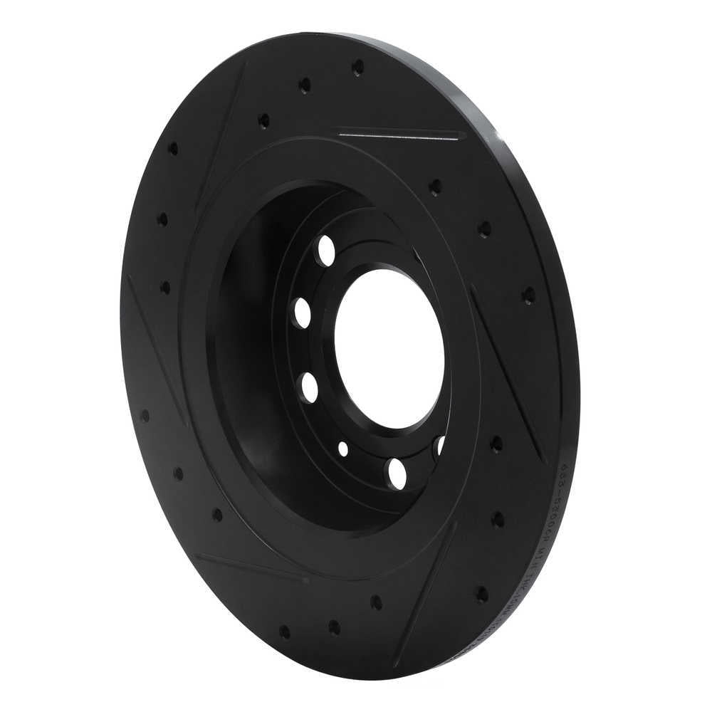 Dynamic Friction Company 633-52006R DFC Brake Rotor - Drilled And Slotted - Black