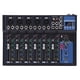 thumbnail image 1 of Mezclador de audio profesional para DJ de 7 canales, interfaz de consola, interfaz digital USB, MP3, Bluetooth, 48 V, Phantom Power, estéreo, estudio de DJ, streaming para grabación, podcasting, 1 of 7