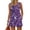 Dark Purple, variant on Halloween 2 Piece Set Women Ghost Candy Scoop Neck Horror Tank Tops and Skeleton Witch Hat High Waist Spooky Shorts, S