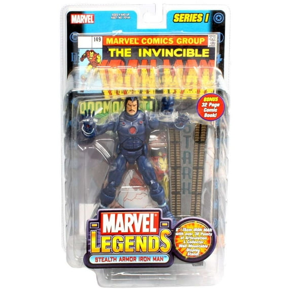 Marvel Series 1 Iron Man Action Figure (Stealth Armor Variant)
