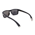 thumbnail image 4 of Locs Color Mirror Sport Rectangle Horn Rim Gangster Sunglasses Blue Mirror, 4 of 4