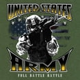 thumbnail image 3 of Tee Hunt United States Army T-Shirt American Soldier Full Battle Rattle Mens Shirt, White, 5X-Large, 3 of 5