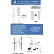Ubiquiti Pre-Configured NSM5 Bundle of 2 NanoStation M5 5GHz Outdoor airMAX CPE 150+Mbps 15+km: Ready to Install