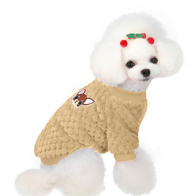 New Product Solid Cartoon Pet Clothes Cat Dog Warm Transfiguration Autumn Winter