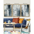 thumbnail image 4 of SHENIFY Blue and Grey Abstract Wall Art 16x24in3pcs Natural Framed Modern Minimalist Painting Decor Graffiti Artwork for Home Wall Decor, 4 of 6