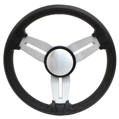 Gussi Italia Boat Steering Wheel W347 | Model 15A 13 3/4 Inch W/ Cap
