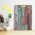 thumbnail image 5 of FMSHPON Old Rainbow Wooden Clipboard Hardboard Wood Nursing Clip Board and Pull for Standard A4 Letter 13x9 inches, 5 of 7