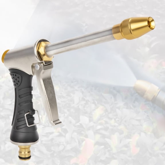 sruoe Water Hose Nozzle, Washing Water Gun, Pressure Washer Wands, Trigger Thumb Control Garden Hose Nozzle Sprayer, , Rubber Water Nozzle, Water Nozzle for Car Wash Cleaning