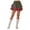 Green, variant on Letdown Christmas Plaid Skirt Women High Waist A Line Zipper Closure Mini Skirt Casual Party Holiday Season Festive Bottom (Red, L)