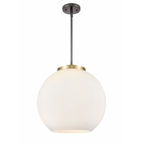 221-3S-BAB-G121-16 Innovations Lighting Athens - 3 Light Pendant In Industrial Style-16.38 Inches Tall and 15.75 Inches Wide-Black Antique Brass