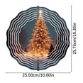 thumbnail image 5 of 3D Metal Hanging Wind Spinners - Elegant Christmas Tree Design with Layered Concentric Patterns for Yard & Garden Decor, 5 of 6