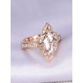 thumbnail image 2 of Antique 1.25 carat Morganite and Diamond Engagement Ring in 10k Rose Gold for Women, 2 of 2