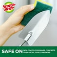 thumbnail image 4 of New Scotch-Brite Heavy-Duty Scrub Sponge, 4 1/2 x 2 7/10 x 3/5 Green/Yellow, 3/Pack,Each, 4 of 4
