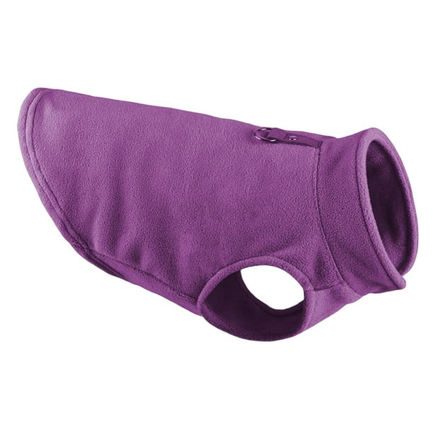 Chaleco de lana Ropa para perros, Abrigo cálido Sin mangas Suéter suave, Ropa para cachorros, Anillo para tirar de la chaqueta, para perros pequeños , Violeta, SG Yinane Chaleco de cachorro