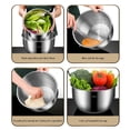 thumbnail image 2 of Premium 304 Stainless Steel Salad Spinner For Greens And Berries With Compact Design, 2 of 9