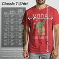 thumbnail image 5 of Men's Star Wars Valentine's Day Yoda One for Me Simple  Graphic Tee Red Heather Large, 5 of 10