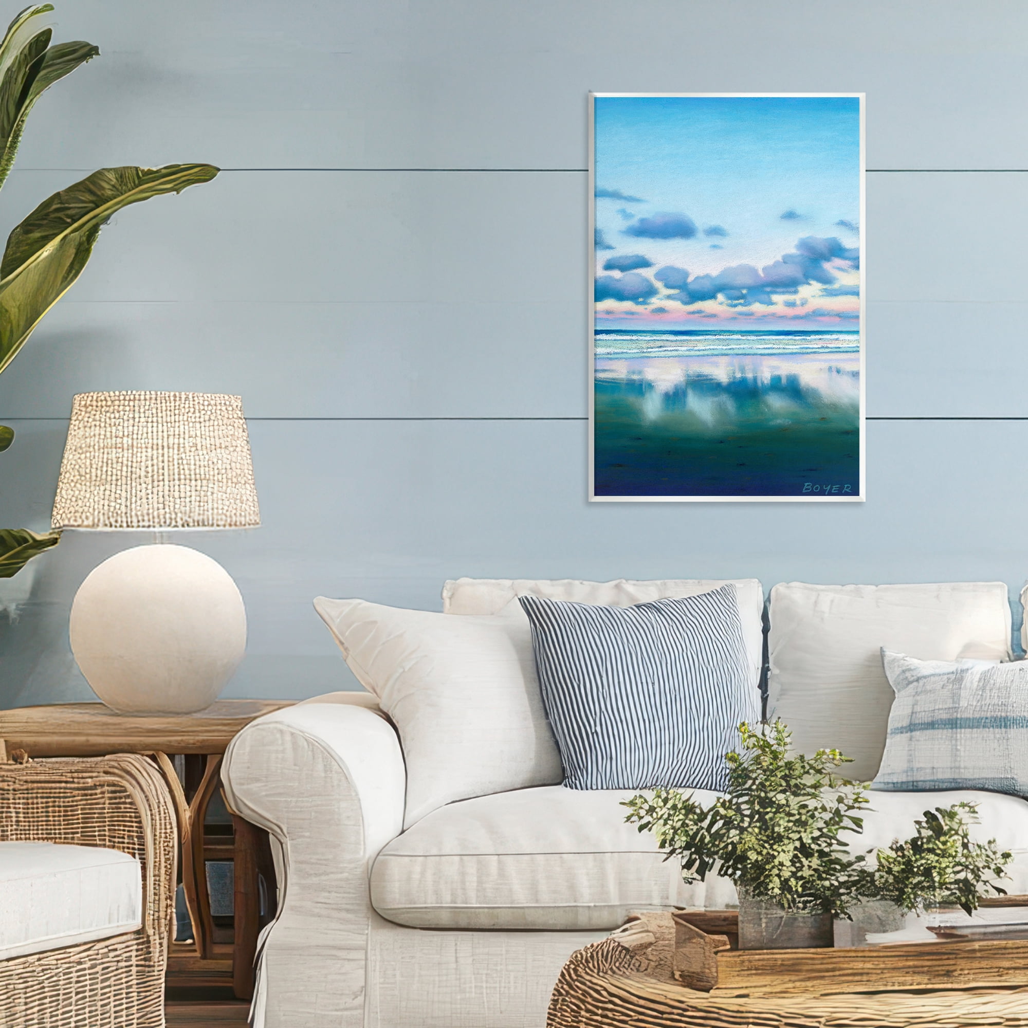 Stupell Industries Pretty Azure Cloud Reflection Wall Plaque Art, design by Susy Boyer