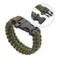 thumbnail image 4 of Uxcell Survival Paracord Bracelets, 2 Pack Braided Paracord Bracelet, Dark Green, 4 of 5