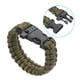 thumbnail image 4 of Pulseras de paracord de supervivencia Uxcell, paquete de 2, pulsera trenzada de paracord, verde oscuro, 4 of 5