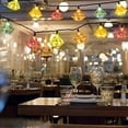 thumbnail image 2 of Lantern String Lights - Multicolor Decorative String Lights Plug in with 10 Diamond Shaped Bulbs, Indoor String Light for Xmas Party Wedding Bedroom Patio Decor, 2 of 15