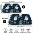 thumbnail image 3 of Balery Gnome and Snowflakes Print Car Windshield Sun Shade,Windshield Sunshade for Car Pickup Truck SUV Accessories-Small, 3 of 7