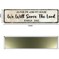 thumbnail image 2 of Christian Wall Art Decor - Religious Bible Verses Sign for Gifts, Home, Living Room & Bedroom - Inspirational Scripture Quotes Signs - Joshua 24:15 As For Me We Will Serve the Lord, 4" by 16", 2 of 5