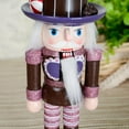 thumbnail image 2 of lionlar 38/25cm WOODEN HANDPAINTED NUTCRACKER SOLDIER STATUE XMAS DECORATION HOME DECOR Brown, 2 of 9
