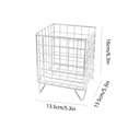 thumbnail image 3 of Cesta Almacenamiento Escritorio, Soporte para Libros, Bolígrafos, Cápsulas Café, Gran Capacidad, para Dormitorio Estudiantes, Artículos para Notas Adhesivas, Archivador D, 3 of 5