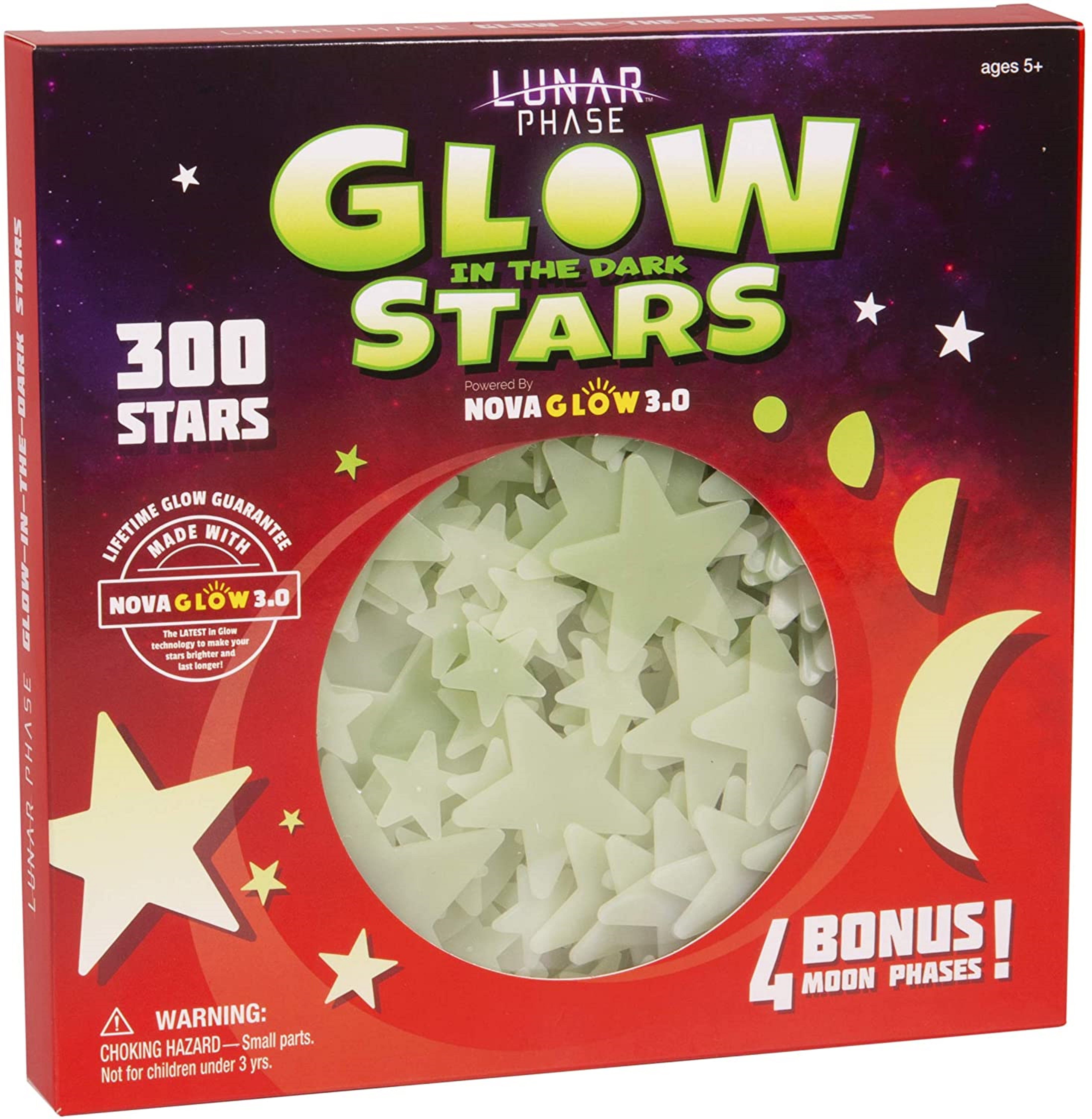 Ultra Brighter Glow in the Dark Stars; Special Deal 200 Count w/ Bonus Moon for 