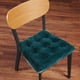 thumbnail image 5 of Cojín para silla de oficina con correas antideslizantes | Cojín de espuma de terciopelo de 40 x 40 cm | Funda extraíble y lavable para sofá, escritorio y coche | Cojín de color liso para casa y, 5 of 5