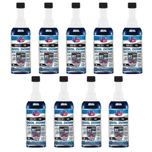 VP Racing Fuels Radiator Systems Temperature Cool Down, 16 Ounces  (9 Pack)