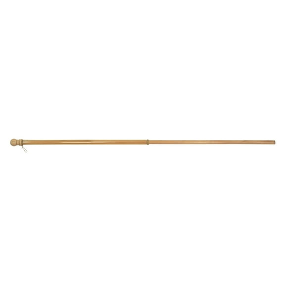 Flagtrends 60 x 1 in. Wood Pole With Anti-Wrap Sleeve - Brown