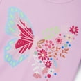 thumbnail image 3 of PatPat Girls Dress Set Butterfly Graphic T-Shirt with All Over Butterfly Print Skirt Outfit Set Kids Clothes Summer Sizes 4-12Y, 3 of 9