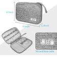 thumbnail image 5 of Organizer Travel Case,Electronic Accessories Storage Bag,Portable Waterproof Cable Organizer Bag,Travel Cord Organizer Bag for Small Charging Cord Storage,Cables,SD Card (Grey), 5 of 5