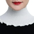 thumbnail image 4 of Turtleneck Fake Collar Scarf For Sweater Knitted False Collar Necks Guard Scarfs H2J5, 4 of 8