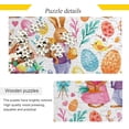 thumbnail image 2 of FREEAMG Easter Bunnie Eggs Jigsaw Puzzles 500 Piece for Adults Large Puzzle Game Challenging Family Puzzle Game for Adults Teens 20.5" x 14.9", 2 of 7
