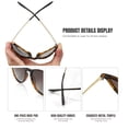 thumbnail image 7 of AOMASTE Polarized Sunglasses for Women Men Trendy Retro Round Sun Glasses UV400 Protection (Gray), 7 of 7