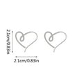 Halloween Savings 2024 2 Packs Earrings,Classic Love Stud Earrings