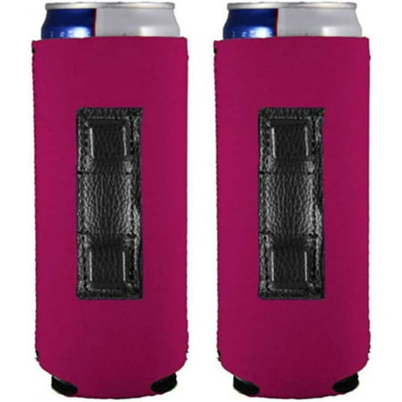 

Blank Magnetic Neoprene Slim Can Coolie (Magenta 2 Pack)