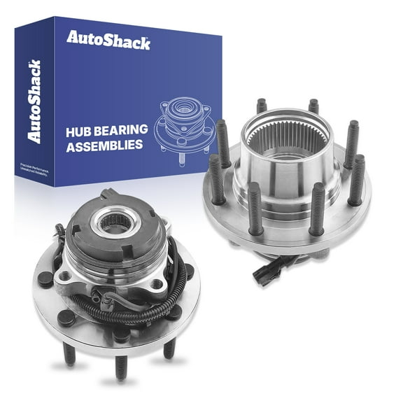 AutoShack Front Wheel Hub Bearing Assemblies Left & Right with ABS Replacement for 1999-2004 Ford F-250 Super Duty 1999-2004 Ford F-350 Super Duty 2-PC Set