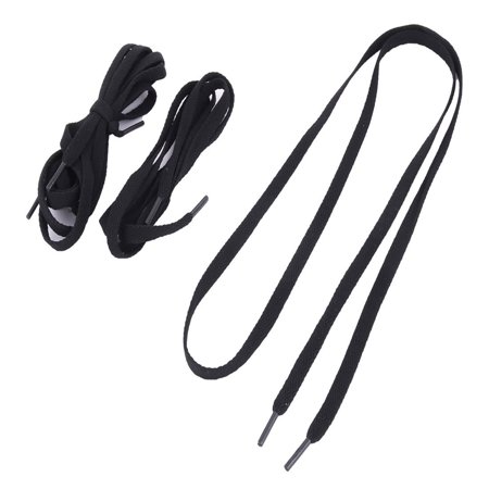 black cord shoelaces