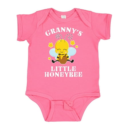 

Inktastic Cute Bee Granny s Little Honeybee with Stars Gift Baby Boy or Baby Girl Bodysuit