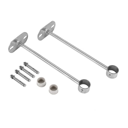 

Ceiling-Mount Bracket Wardrobe Pipe Bracket 25mm Dia Wardrobe Rod Lever Support Holder Pipe Flange Socket 2Pcs(250mm)