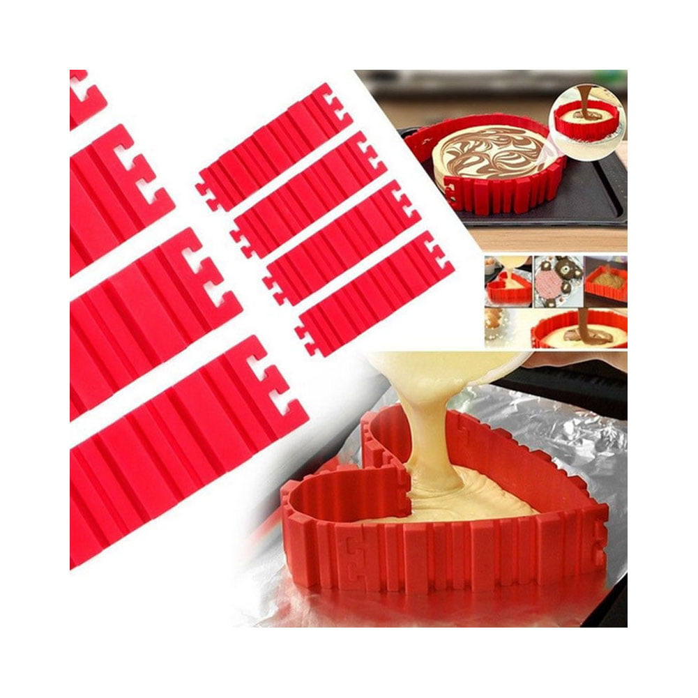 4pcs/set Non-toxic Flexible Non-stick Reusable Star Shape Cake Mold Baking Tool 